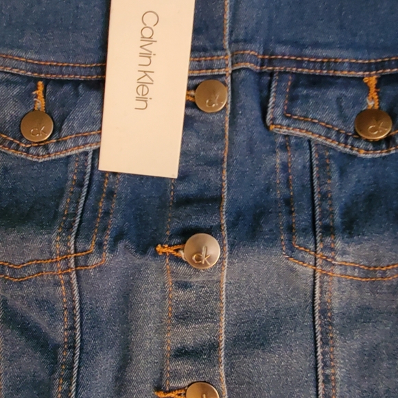*sold* Calvin klein Denim Jacket size Medium - Picture 2 of 5